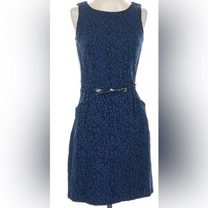 Tommy Hilfiger Navy Textured Midi Dress